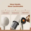 Zhibai retro high-speed hair dryer for home use, with 250 million positive and negative ions for hair care, low noise, 1400W high power, 110000 rpm motor, high wind speed drying, gift box for women's birthdays image 8