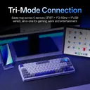 Rapoo V700DIY Claviers mécaniques 75 % tri-mode, disposition QWERTY US, montage sur joints (WB) image 6