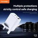 PAVAREAL K113CTC British standard A+C+C 40W charger set (dual flash charging) white image 4