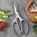SHIBAZIZUO Ciseaux de cuisine polyvalents entièrement en acier, à manche unique, en acier inoxydable, usage domestique image 5