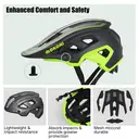 DKONI HS-062 Adult Mountain Cycling Helmet 
Black/Yellow L 56-61cm image 3