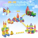 XINQIYUAN Qiyuan Jouet Éducatif Blocs de Construction Diamant Magnétiques 7.5cm 78pièces [Mélange aléatoire – Couleurs issues uniquement de la photo principale] image 4