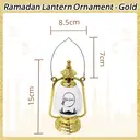 Ramadan Lantern Ornament - Gold image 1