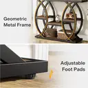 Tribesigns 100cm
Console Table, Industrial 4-Tier Sofa Table Entryway Table with Storage Shelves, Narrow Wood Accent Tables with Metal Frame for Small Spaces, Hallway, Foyer, Rustic Brown image 7