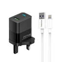 PAVAREAL K103 British Standard 22.5W Fully Compatible Black Charger Lightning Set image 0