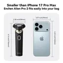 ENCHEN BlackStone 6 Electrical Rotary Shaver for Men 3D Floating Blade With Type-C USB Rechargeable,1pc image 5