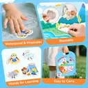 JoyCat Reusable Sticker Book - Jelly Stickers for Toddlers, Kids Sticker Activity Book, Travel Toys for Road Trip, Car & Airplane, Educational Learning Gifts for Boys and Girls Ages 3-5 (Weather) image 3