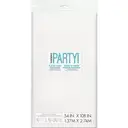 Unique Paper-Poly Table Cover, White, 1.37 x 2.74m image 2