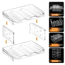 Boxedhome Porte-bouteille en plastique à 4 niveaux pour bouteilles de vin, sodas et gourdes - Pour 12 bouteilles image 1