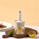 BJ oil brush with bottle, glass baking and barbecue oil brush image 1