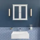 Croydex Bathroom Mirror Cabinet - Ashby White image 0