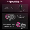 CONFU high-power hair dryer 3127 gray, 2W speed, high concentration negative ion maintenance, 1800W power, 1 nozzle image 5