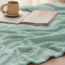 Bedsure Flannel Blanket - Solid Jadeite - 150x200cm - 1 pc - 100% Polyester image 2