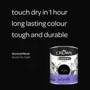 Crown Quick Dry Satin Jet Black 750ML image 4