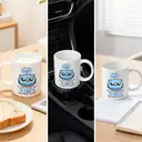 Alphynix 1pc 11oz White Mug with "I'm Not Short, I'm Just More Down to Earth" Funny Quote & Owl Design, Witty Christmas or Thanksgiving Gift image 5