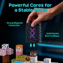 Tokky 108-Piece Magnetic Blocks Mine World Pixel Blocks STEM Montessori Enlightenment Toy Strong Magnetic ABS Safe Material Creative Adventure Building Blocks Color Box Packaging CFD14 image 6