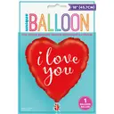 Unique I Love You Heart Balloon, 45cm image 1