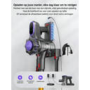 MonsgaClean MV3 draadloze steelstofzuiger, 45 kPa zuigkracht, 550 W vermogen, 50 min gebruiksduur, anti-klit ontwerp met afneembare batterij, LED-display, lichtgewicht handstofzuiger voor huisdierharen/tapijt/vloeren image 8