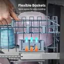 Hisense HS642D90XUK 60cm Freestanding Dishwasher - 14 Place Settings - Stainless Steel - D Rated image 8