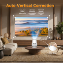 Magcubic Smart Projector, 8K Supported, Native 720P HD, 290 ANSI, Android 14, 5G WiFi 6 Bluetooth 5.4, 180° Rotation & Auto Keystone, Portable Projector for Home Cinema Bedroom Ourdoor Compatible with HDMI/USB/Phone/PS5/TV Stick, HY300Pro White image 4