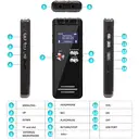 ‌Rexsun Enregistreur vocal avec réduction de bruit et double microphone 64 Go image 5