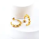 18K PVD Gold Stainless Steel Chunky C-Shape Hoop Earrings, Hollow Geometric Open Hoop Jewelry Set image 9