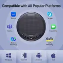 EMEET 8-Mic Bluetooth Conference Speaker, 360° Voice Pickup, AI Noise Reduction, Dual Connection, 5W Speaker Lunaplus image 6