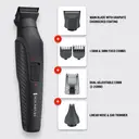Remington G10 10-in-1 Multigroomer – Cordless Precision Trimmer, Self-Sharpening Advanced Ceramic Blades, Adjustable Comb Settings, Multiple Attachments, Easy Clean Design – Black, PG2100 image 1