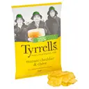 Tyrrells Hand-Cooked English Crisps Mature Cheddar & Chive 150g image 1