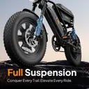 URLIFE T16 Electric Bicycle For Adults 250W Motor 48V 13AH Battery E-bike 16" Tire All-Terrain E-Mountain bike image 7