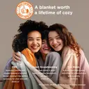 Bedsure Flannel Blanket - Solid UK Quiet Shade, 130x150cm, 1 Piece, 100% Polyester image 2