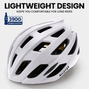 OutdoorMaster MIPS Casque de vélo de route pour adultes blanc - Taille M image 2