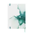Jubiluu A5 Hardcover Notebook with Lined Pages - 96 Sheets (100g offset paper), Bookmark & Elastic Band -Classic Cream Ruled Journal for Writing, School, Office, and Gifts-Teal Marble Art image 1