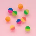 Unique Party Two-Tone Bouncy Balls, 8 Pack image 4