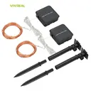 VIVREAL Lot de 2 guirlandes lumineuses solaires en cuivre – 12 m (39,4 pieds), 120 LED blanc chaud, guirlande de fées étanche pour l’extérieur, jardin, balcon et décoration festive, offre spéciale Nouvel An, idées cadeaux phares image 9