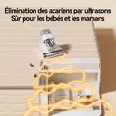 ochama Aspirateur anti-acariens avec stérilisation UV - Nettoyeur de matelas, compartiments séparés pour la poussière et les acariens, élimination des acariens par lumière UV-C, affichage à l'écran en temps réel, aspiration puissante - Pour literie, tapis, maisons avec animaux domestiques, contrôle des acariens, nettoyage domestique image 7