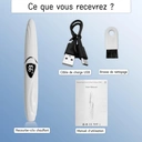 SUNLUXY S600 Recourbe-cils électrique pour courbure naturelle longue tenue, avec affichage LED de la température et de la batterie, arrêt automatique de sécurité - Blanc image 9