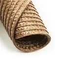 White Label PP Placemats Set of 6 for Dining Table，PP oval placemat BL light coffee，Washable Woven Vinyl Non-Slip 18x12 inches Placemat Heat-Resistant Durable Table Mats for Dining Table Easy to Clean image 6