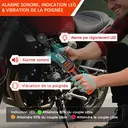 MoveCrab Clé dynamométrique numérique 3/8” avec douille magnétique pour bougies d'allumage et rallonge à joint universel pour voiture et moto image 3