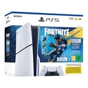 Sony Console PlayStation 5 Slim Standard avec Manette PS5 sans fil Dualsense - Blanc - Limited Edition Fortnite Flowering Chaos - Version EU image 0