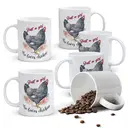 Alphynix 1pc 11oz White Mug with "Just a Girl Who Loves Chickens" Quote & Rooster Floral Art, Charming Farmhouse Christmas or Thanksgiving Gift image 0