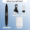 Sunluxy S600 Black Electric Eyelash Curler, Natural Curling Long-Lasting Styling, LED Temperature and Battery Display, Smart Safety Automatic Power-off, Rechargeable Portable Eyelash Curler image 9