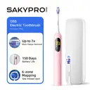 SAKYPRORAL AI Smart Electric Toothbrush for Kids Adults with LED Screen | 150-Day Rechargeable Toothbrush, Real-Time Map |3-Min Timer, Travel Case | Teens Sonic Toothbrush Gift for Family Chirstams (G5S Pink) image 0