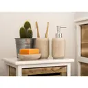 Maison by Premier Natural Stone Effect Toothbrush Holder, Polyresin Bathroom Organizer, Stone-Like Finish Toothbrush Stand image 0