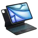 Inateck Housse Clavier magnétique pour iPad Air 11" M4/M3/M2, Air 5e/4e gen 10,9", Pro 11" (1re-4e gen) : Support Cantilever Flottant, rétroéclairage 7 Couleurs et trackpad, AZERTY image 0