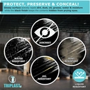 Triplast  Pallet Wrap 400mm x 250m, 17mu Black 1 Roll image 2