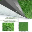 GOTGELIF Tapis de gazon artificiel réaliste, tapis de gazon artificiel 25 mm avec support PRT anti-salissures, adapté aux animaux domestiques, pour aménagement paysager décoratif, gazon artificiel pour intérieur et extérieur (balcon, jardin) (0,5 m x 0,5 m) image 3