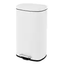 SONGMICSHOME  30L KitchenRubbish Bin with Soft-Close Lid and Inner Bucket, White image 0
