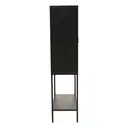 Interiors by Premier Display Cabinet Acier Metal Black Tall image 1