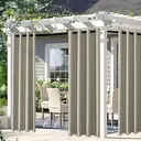 YSTYLE Rideaux occultants pour chambre et salon - Lot de 2 panneaux, rideaux thermiques isolants, 140 x 225 cm, ZGB, Beige image 5